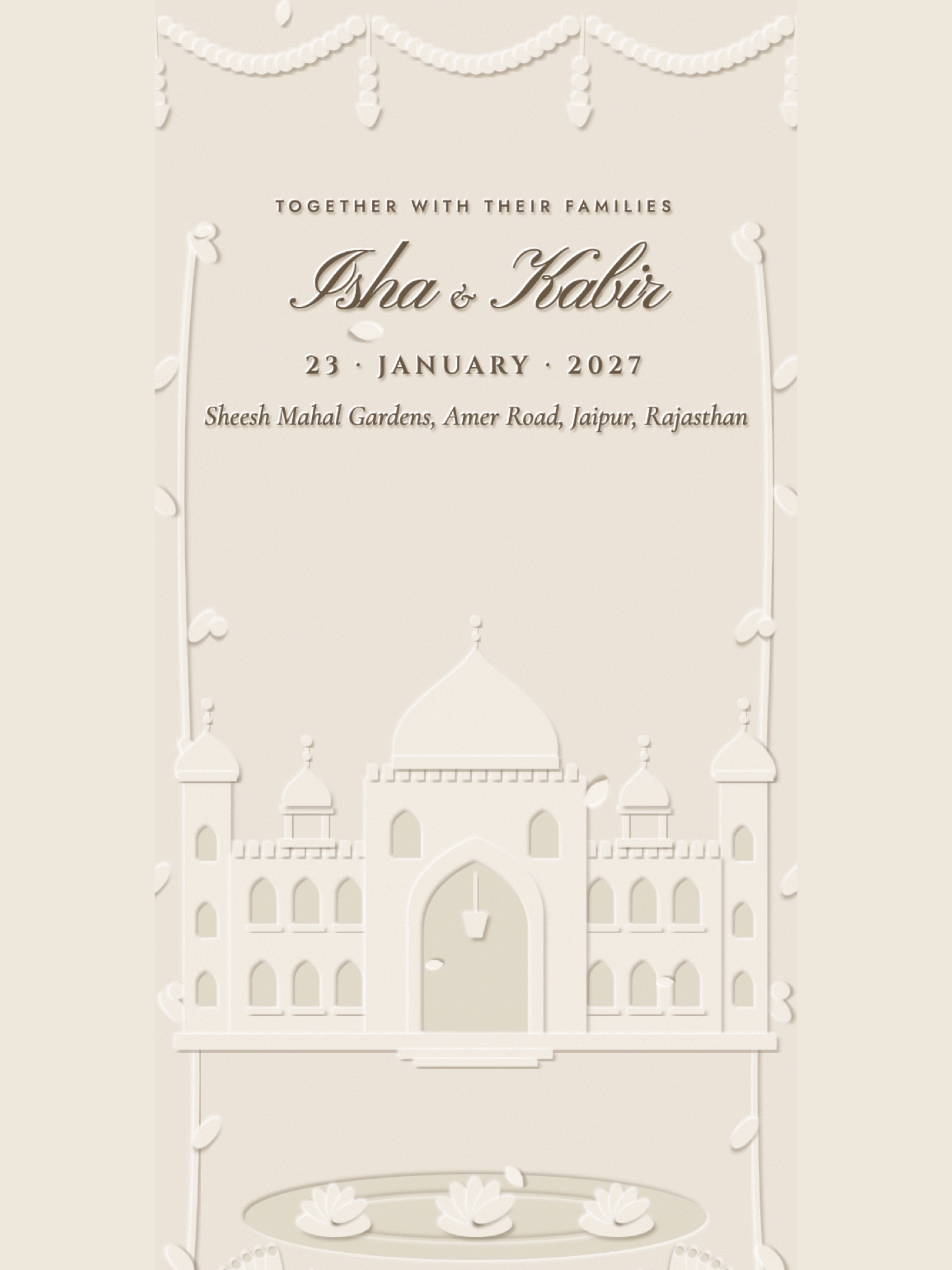Pastal party invitation template cover